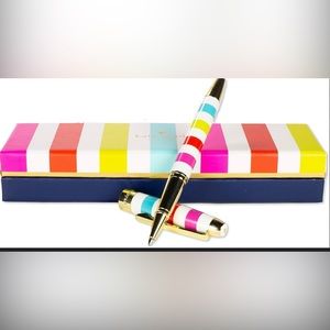 Kate spade rainbow striped pen